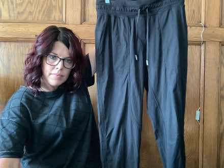 Black Lululemon Align Joggers, 8