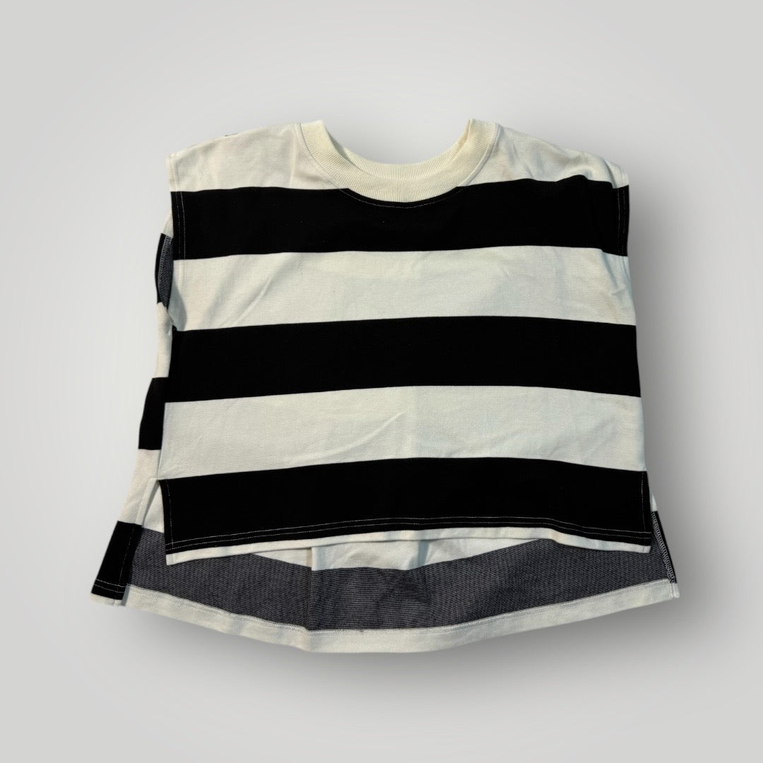 Boutique Black/White Stripped Shirt Size Medium