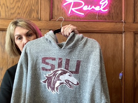 Maroon SIU Women-Tops, XL