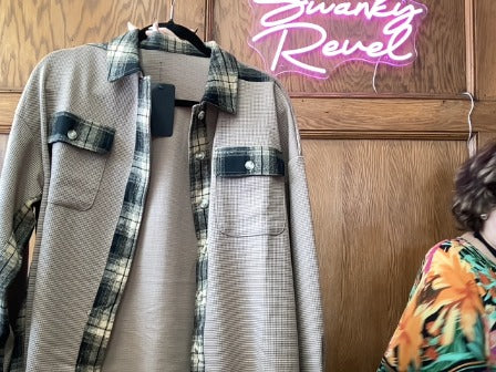Black/Plaid No Brand Women-Cardigans/Kimono, Small