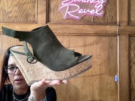 Olive Green sugar Women-Shoes, 8