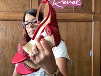 Red Dream Pairs block heels, 8.5