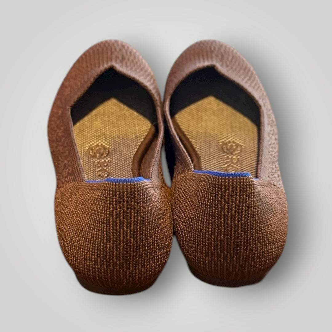 Rothy’s Brown Herringbone Knit Flats Size 6