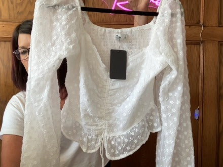 White Hollister Women-Tops, Large