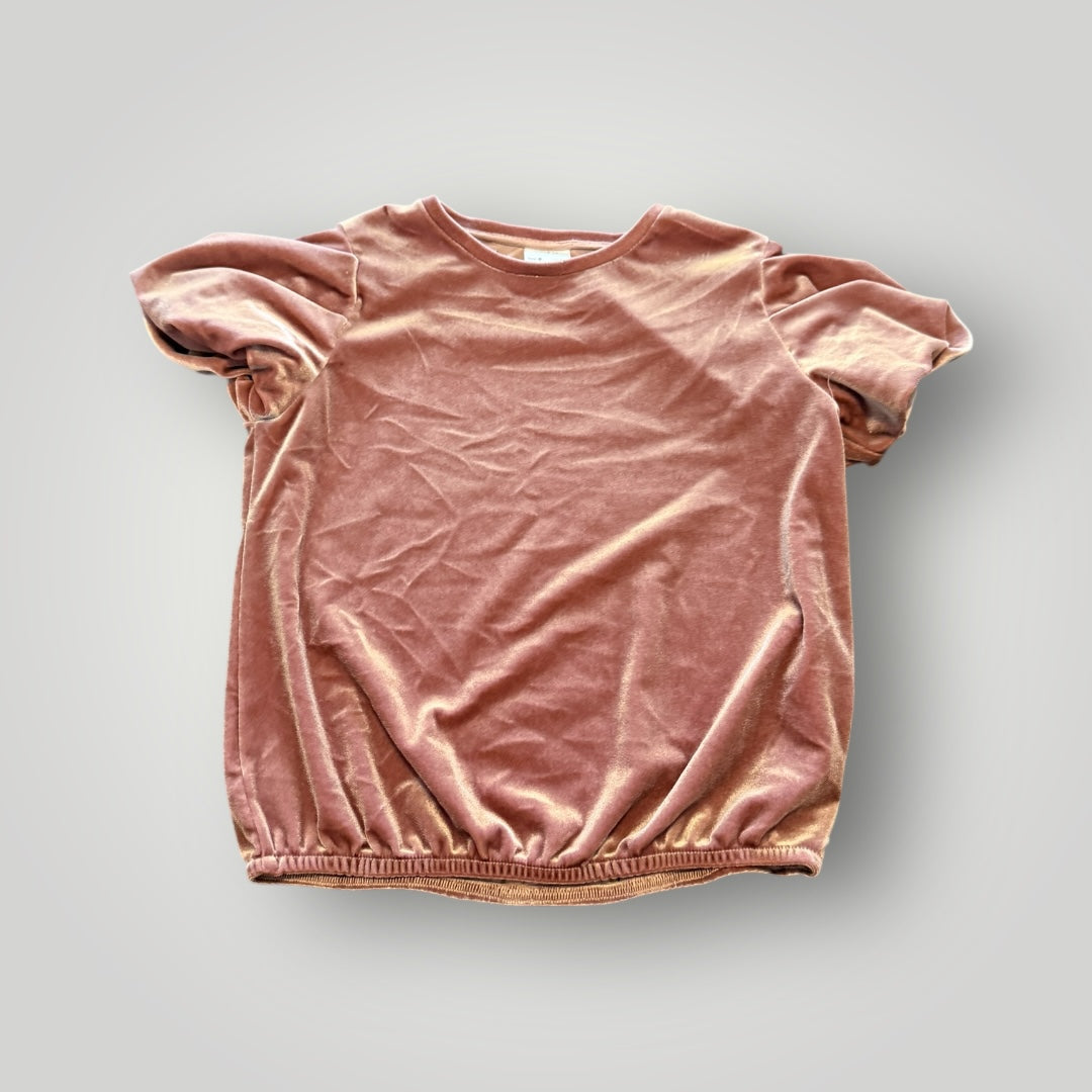 Zara Velour Top Girls Size 9