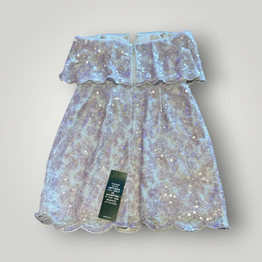 BCBGMAXAZRIA “Kate” Lilac Mauve Sequin Lace Dress Size 6 NWT