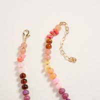 17Inch Mixed Marbled Ombre Beaded Necklace Jewelry
