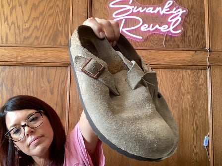 Tan Birkenstock Women Shoes, 8