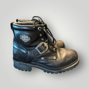 Harley Davidson Women’s Black Leather Boots Size 7.5