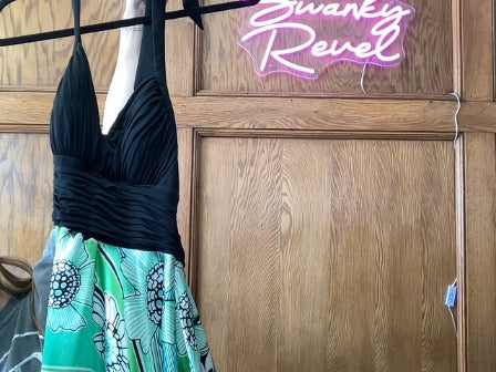 Black/green/ White Sangria Women-Dresses/Rompers, 8