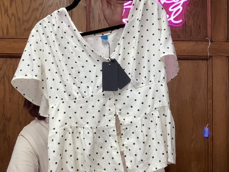 black/White Old Navy Women-Tops, Large