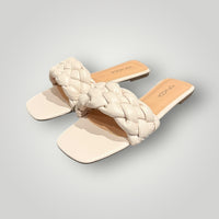 NEW Top Moda Braided Slide Sandals Size