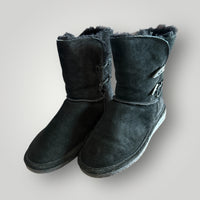 Bearpaw Suede Mid Calf Boots Size 9