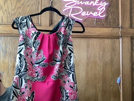 Pink/Balck/Tan ILE Women-Dresses/Rompers, 10