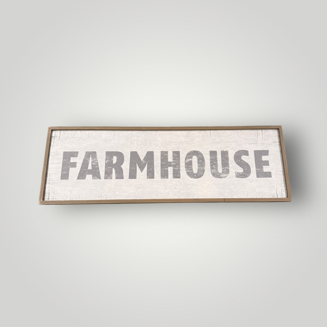 Rustic “FARMHOUSE” Wall Sign