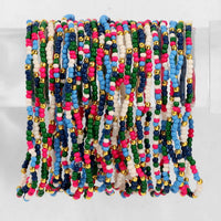 Assorted 2mm Stretch Seed Bead Bracelets