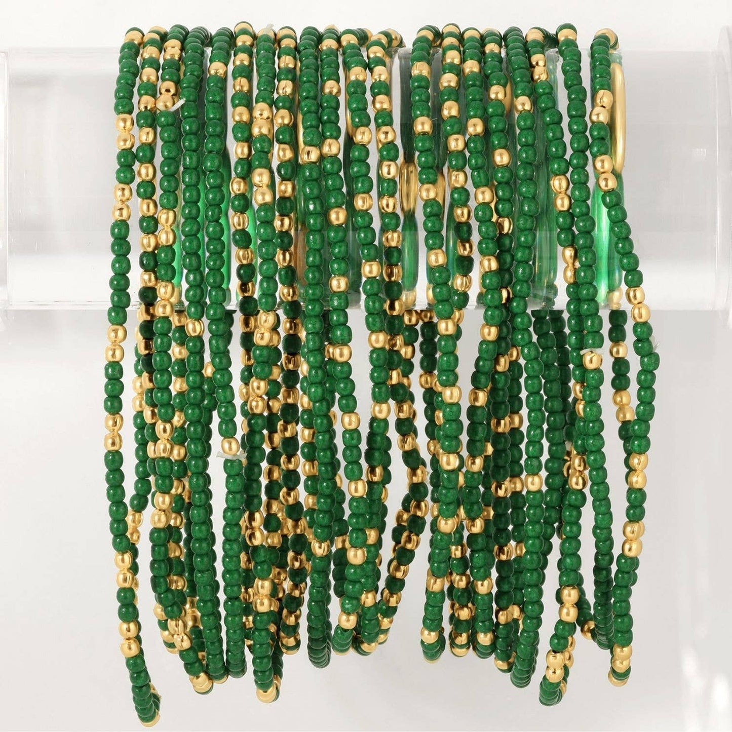 Stretch Seed Bead Solid Game Day Bracelets