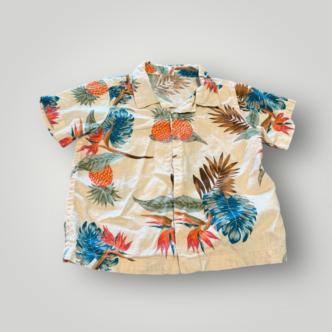 Wonder Nation Beach Vibe Boys Toddler Collar shirt Size 18mo