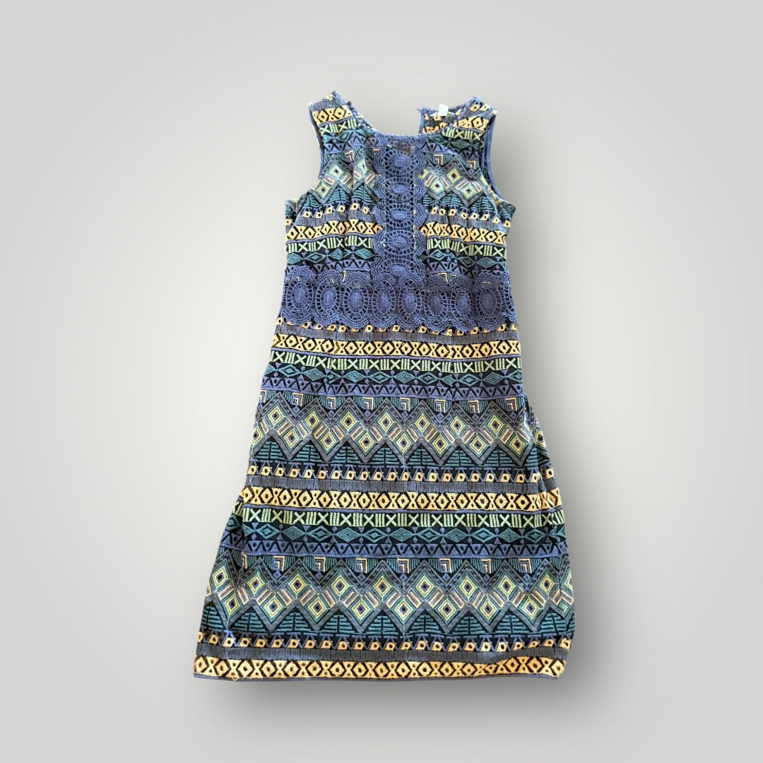 Cato Sleeveless Tribal Print Dress Size 12
