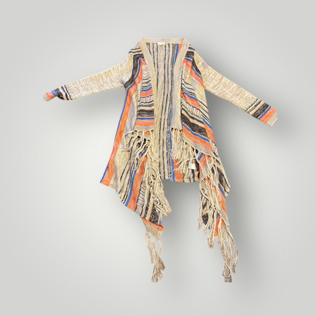 Umgee Fringe Knit Cardigan Size Medium