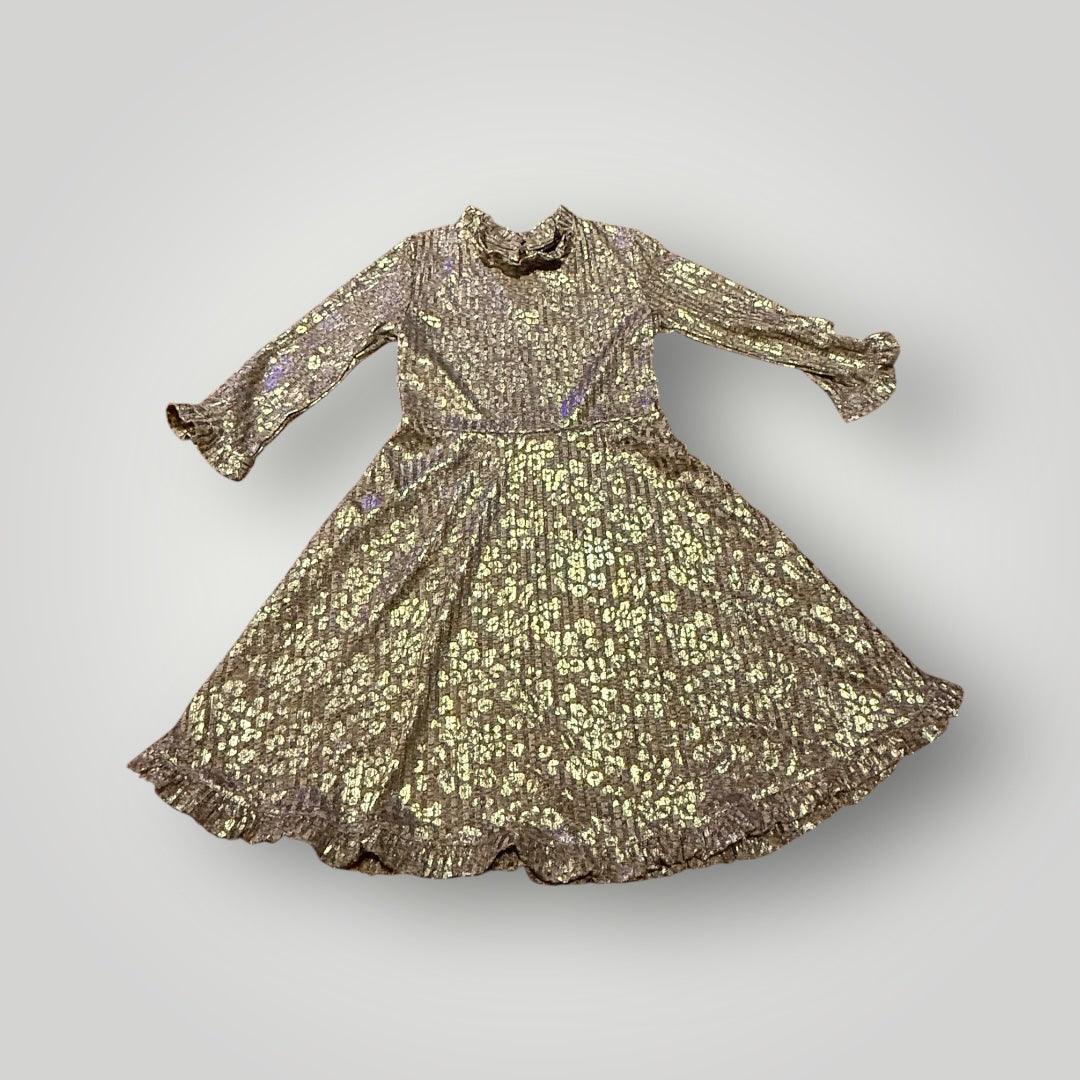 Art & Class Metallic Gold Party Dress Size 7/8