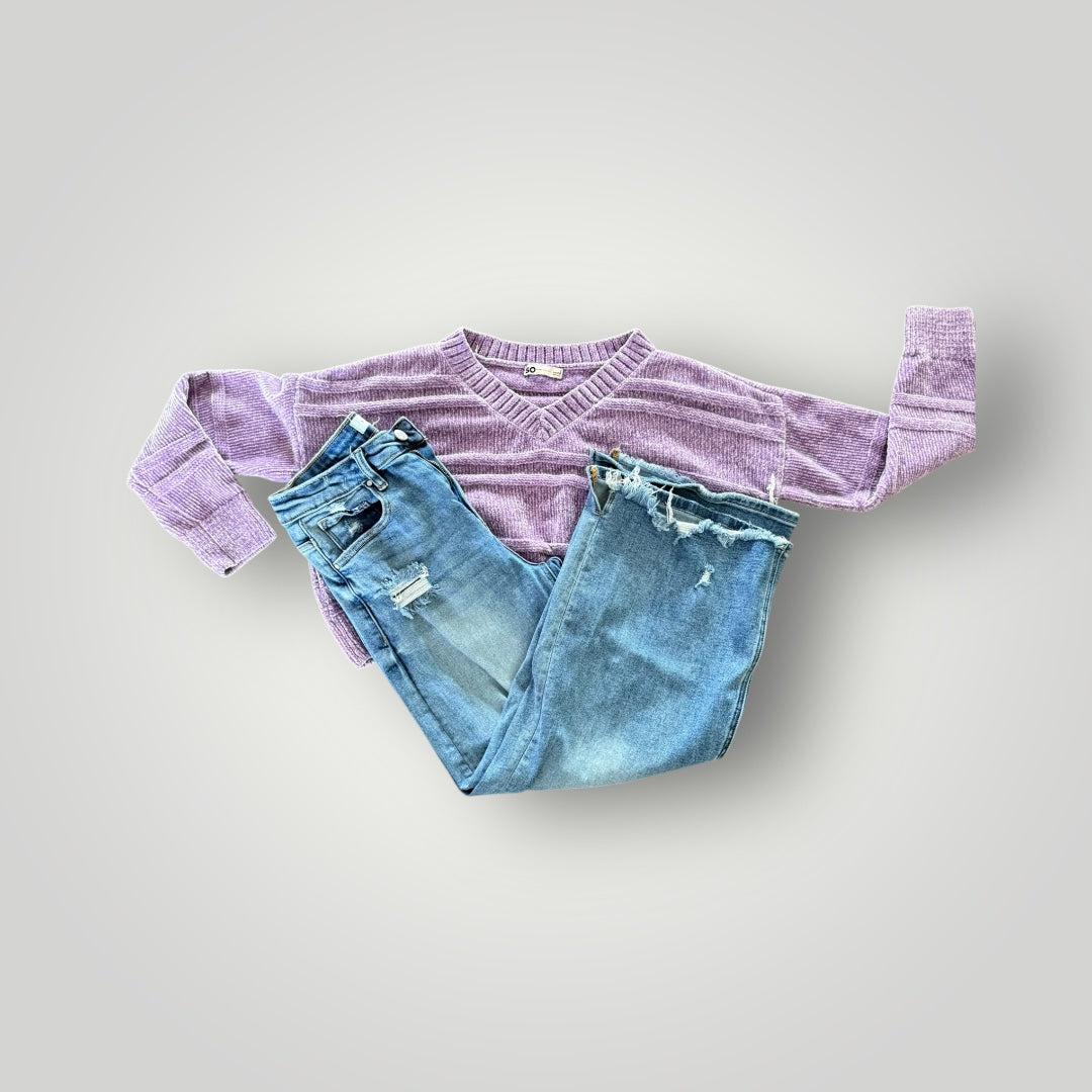 SO (Kohl's) Cropped Sweater Size Small