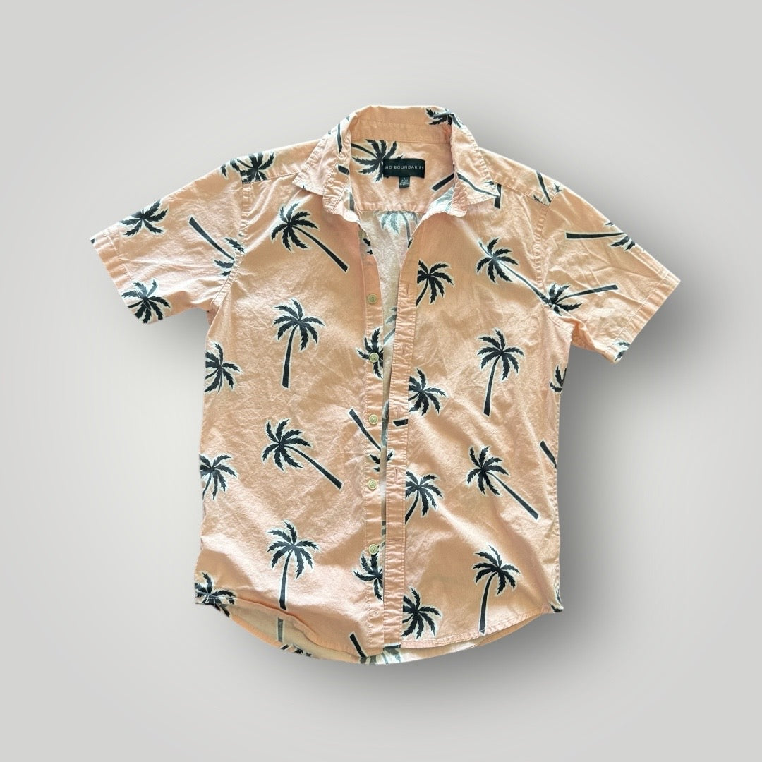 No Boundaries Hawaiian Shirt Size Medium