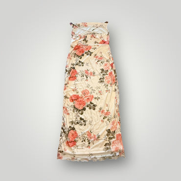 SHEIN Floral Satin Maxi Dress Size Large