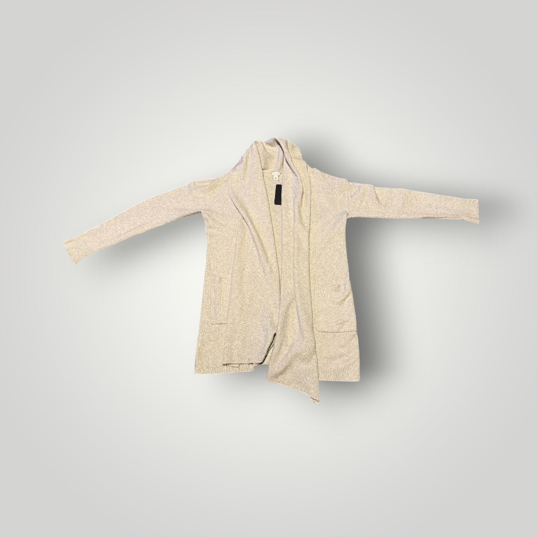 Hinge Heathered Open Front Cardigan Size Medium