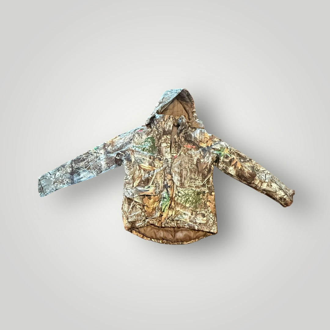 Habit Camo Hooded Hunting Jacket with Hot Pink Accents Women’s Size Small