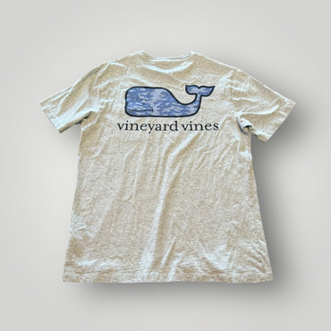 Vineyard Vines Blue Camo Whale Tee Size Small