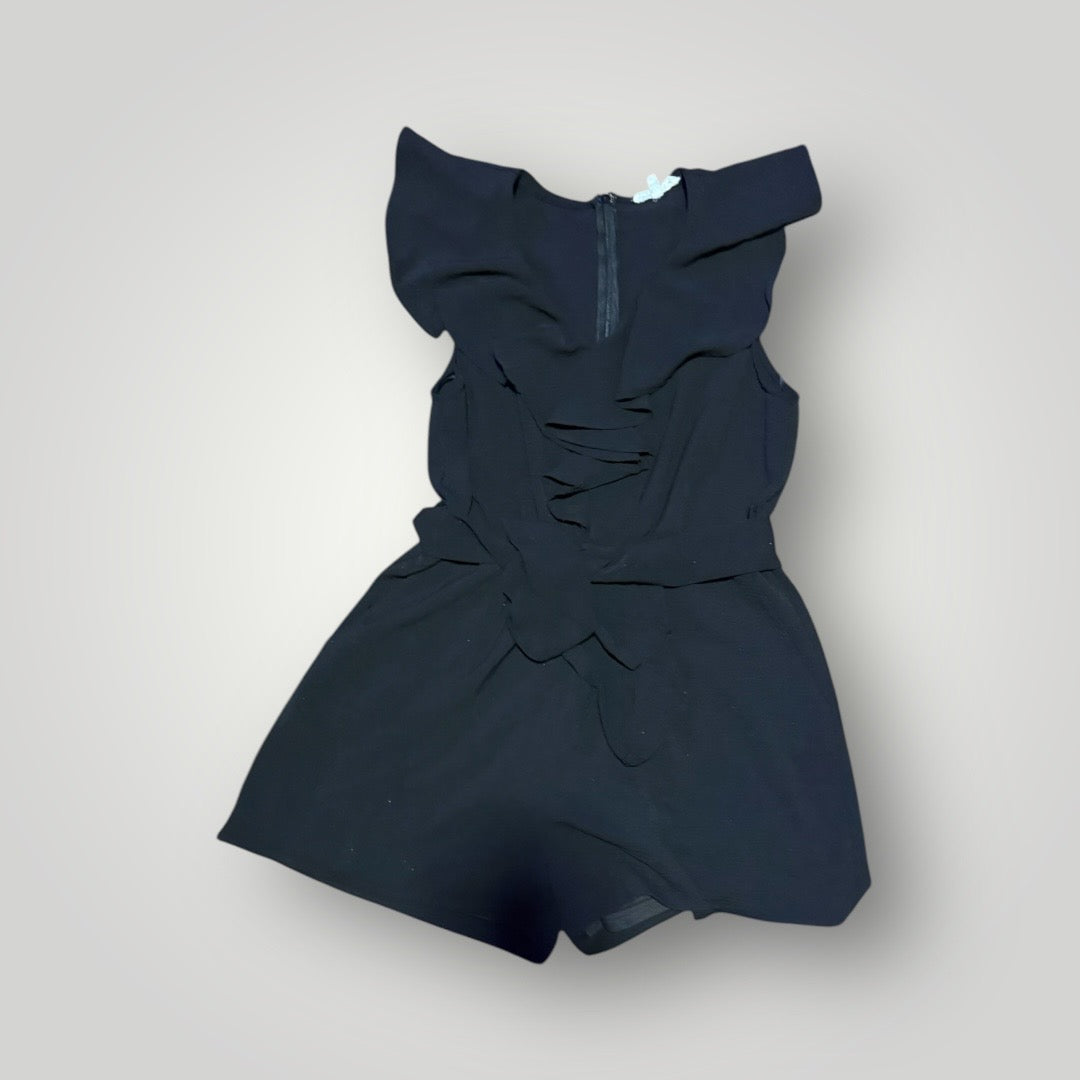 FSL + Apparel Black Ruffle Romper Size Medium