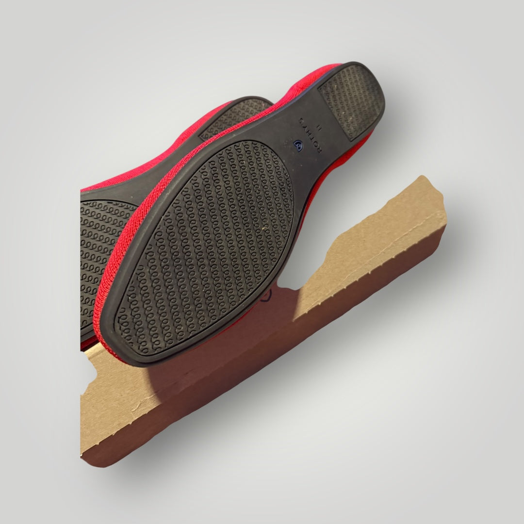 Rothy’s Red Knit Flats Size 11 (LIKE NEW)