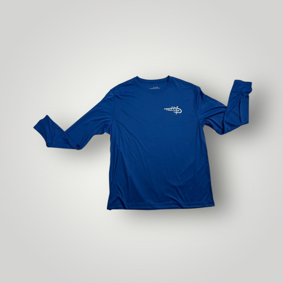 Reel Life Performance Fishing Shirt Patriotic Edition Size large