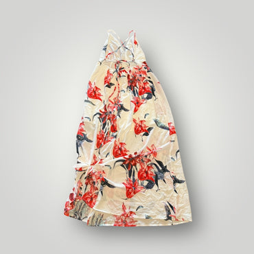 SHEIN Floral Satin Maxi Dress Size XL