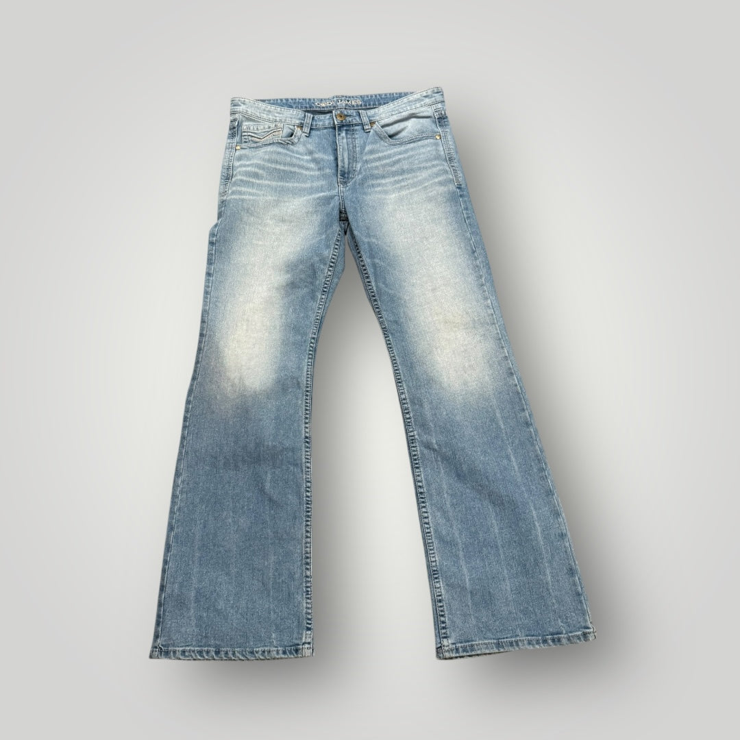 Cody James Men’s Light Wash Bootcut Jeans Size 36x34