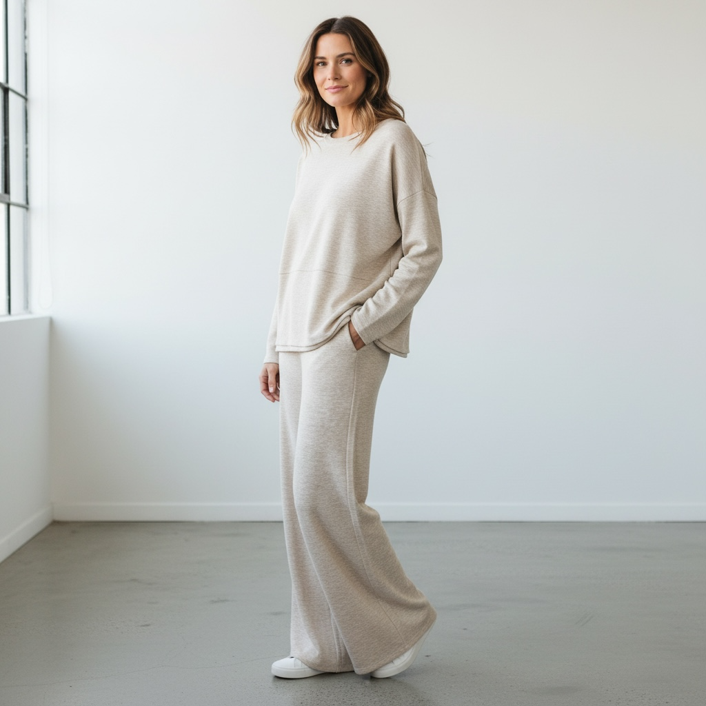 Zenana Scuba Side-Slit Top & Pants Set