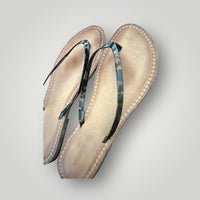 Antonio Melani Blue Marble Flip Flop Sandals Size 8