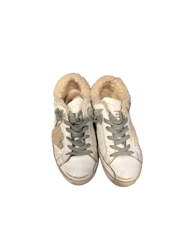 Golden Goose Mid Star shearling‑lined sneakers Size 35
