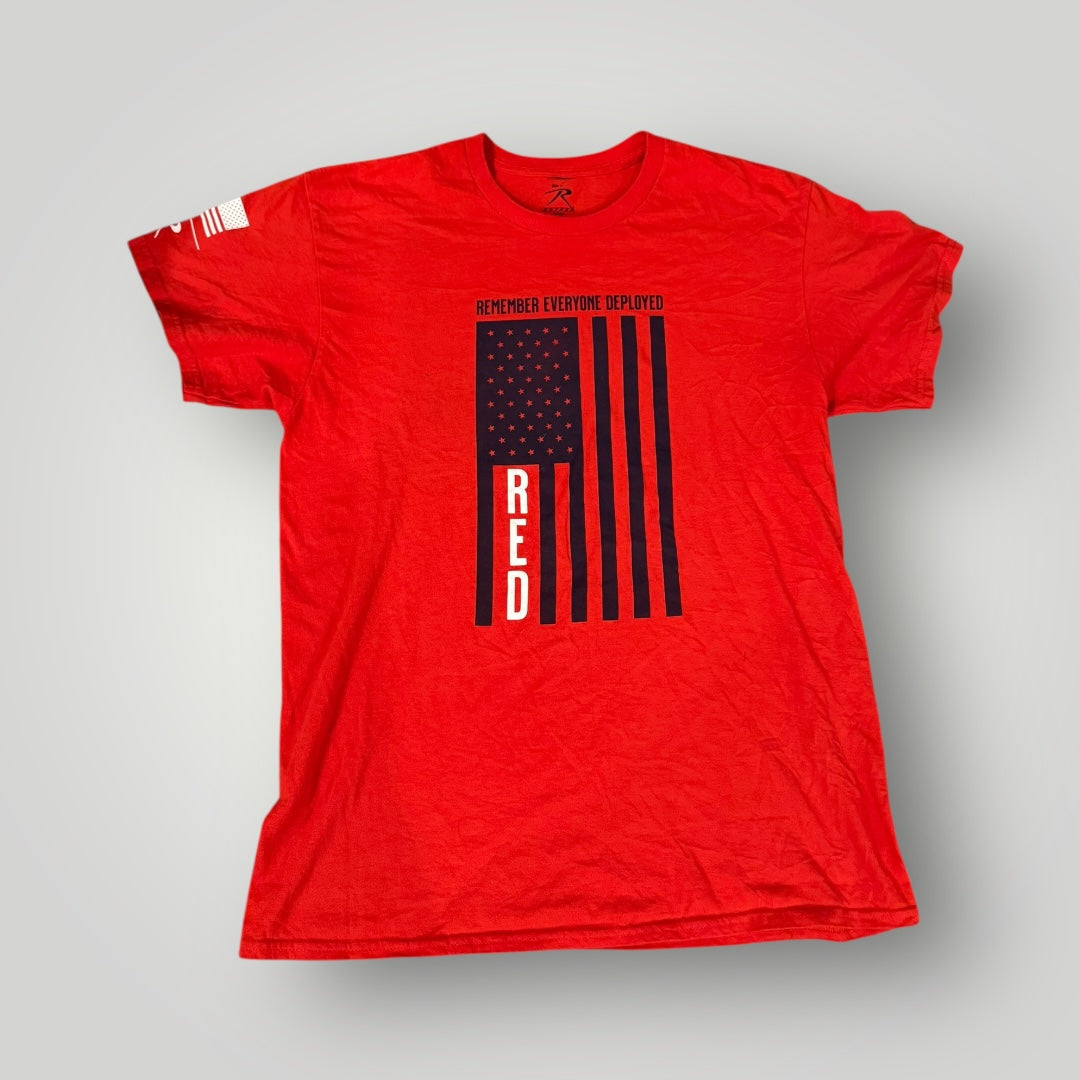 Rothco RED Military Graphic Tee Size L