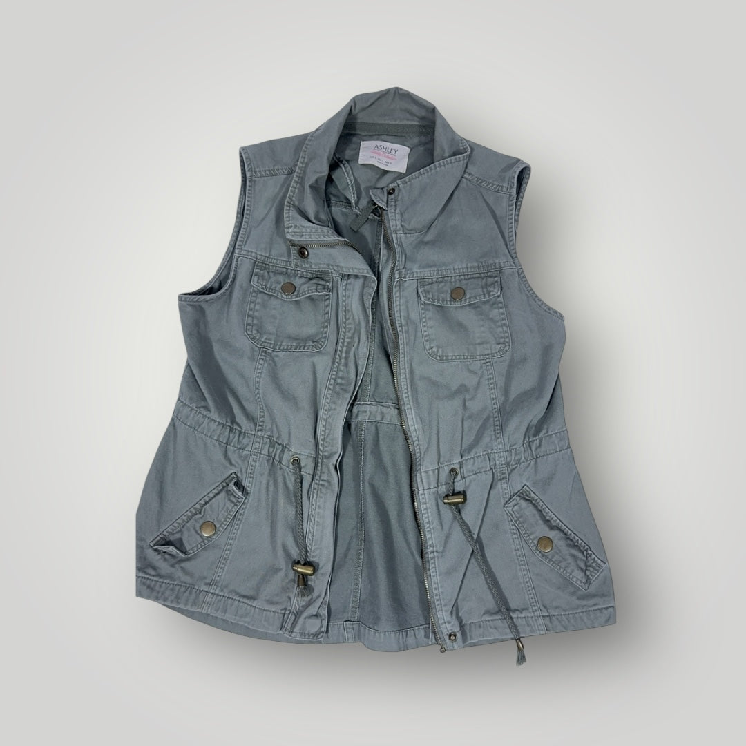 Distressed Cinched Vest Size Large