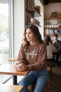 “Faith” Cropped Sweatshirt Double Zero