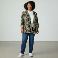 Cato Geometric Open Front Cardigan Size 18/20