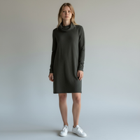 Dalia Charcoal Cowl Neck Sweater Dress Size Medium