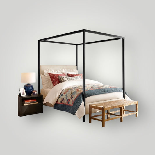 Pottery Atwell Metal Canopy Bed