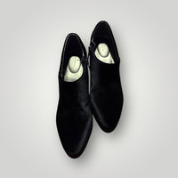 Bandolino Black Suede Kitten Heel Booties