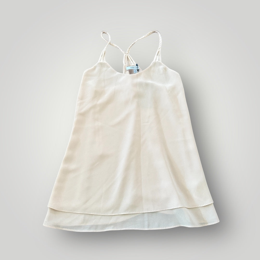 Naked Zebra Layered Camisole Top Size Small