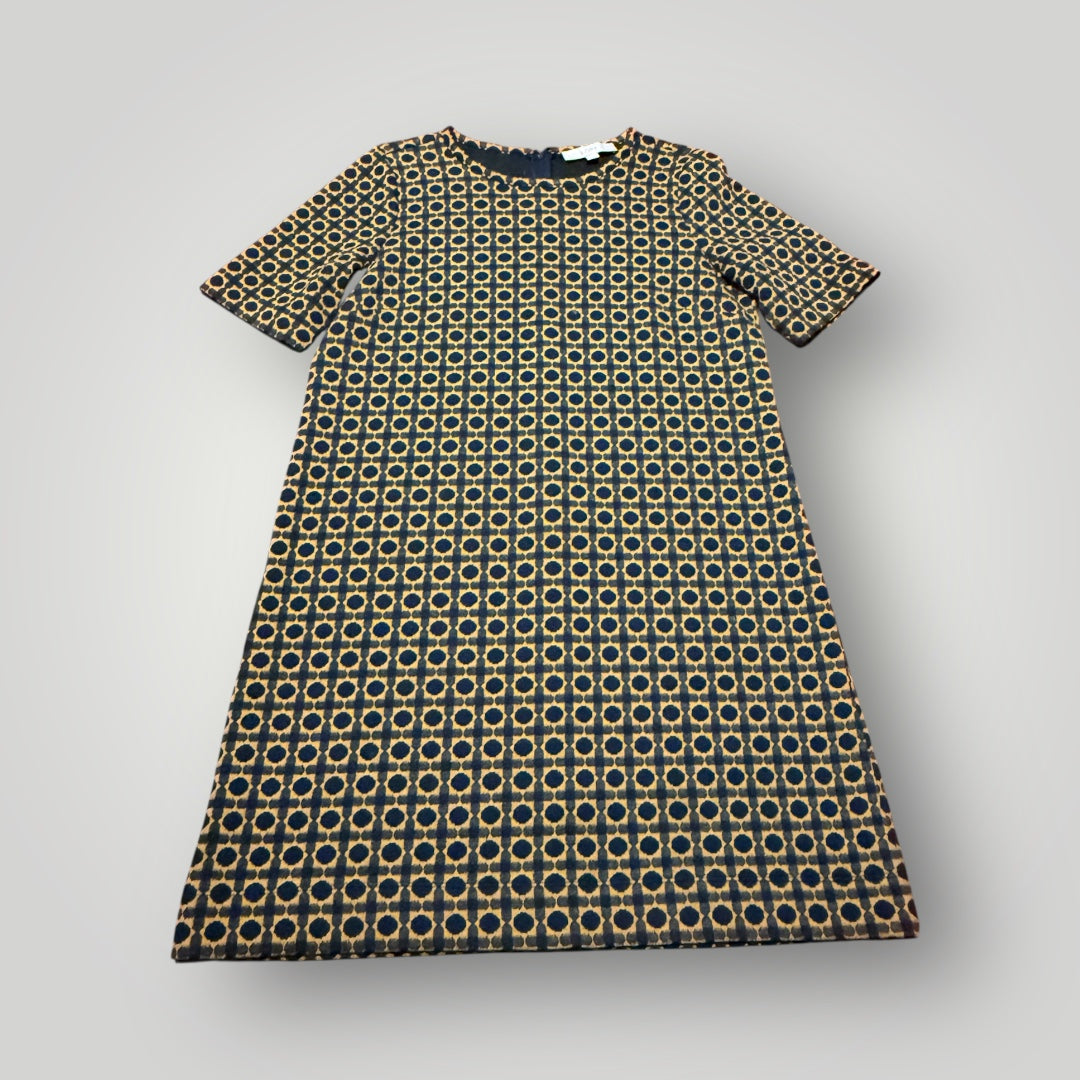 LOFT Geometric Pattern Short Sleeve Dress Size M