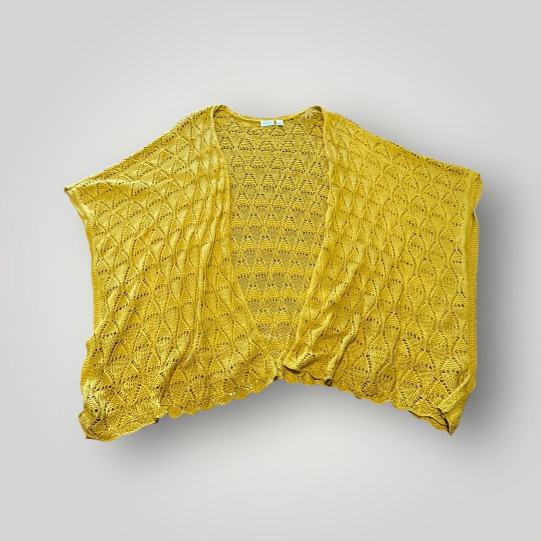 Cato Mustard Crochet Kimono Size 22/24W