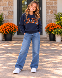 Youth Carterville Lions Polka Dot Crewneck Sweatshirt